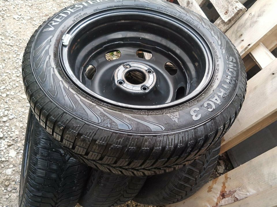 Peugeot 4stk winterreder  185/65 R15 88T MS 6-5mm.ET23.Dot1513. in Kusterdingen