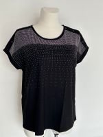 Viskosenshirt Shirt mit Strass schwarz Gr 50 Thüringen - Weimar Vorschau