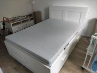 IKEA Brimnes Bett mit Kopfteil und Lattenrosten Niedersachsen - Vögelsen Vorschau