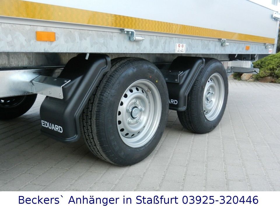 Eduard 3.500kg | 3,30m x 1,80m | elektr. 3-Seitenkipper | Bordwandaufsatz & Nothandpumpe | 3318K in Neundorf