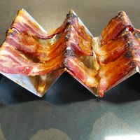 BBQ Bacon-Halter Rack Edelstahl Speck Tacos Burritos Grill Dortmund - Brackel Vorschau