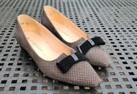 Peter Kaiser flache Pumps in grau schwarz mit Schleife Hessen - Reinheim Vorschau