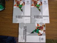 Werder Bremen 3 x Programmhefte Champions-League !!! Niedersachsen - Drochtersen Vorschau