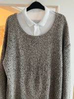 Pullover Strick silber Glitzereffekt Festtage von 1 2 3 Gr.44 München - Moosach Vorschau