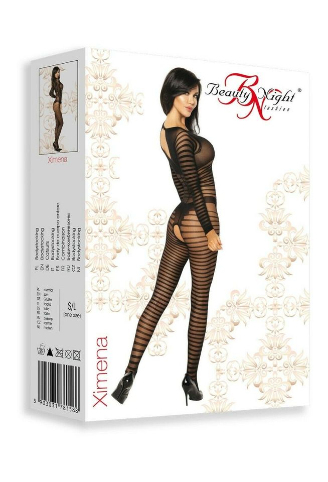 Sexy Body Bodystocking Nylon Einteiler Reizwäsche Dessous S M L in Frankfurt am Main