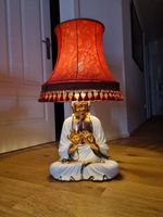 Lampe/ Tischlampe antik/ Buddha Porzellan/ Lampenschirm Fransen Neuhausen-Nymphenburg - Nymphenburg Vorschau