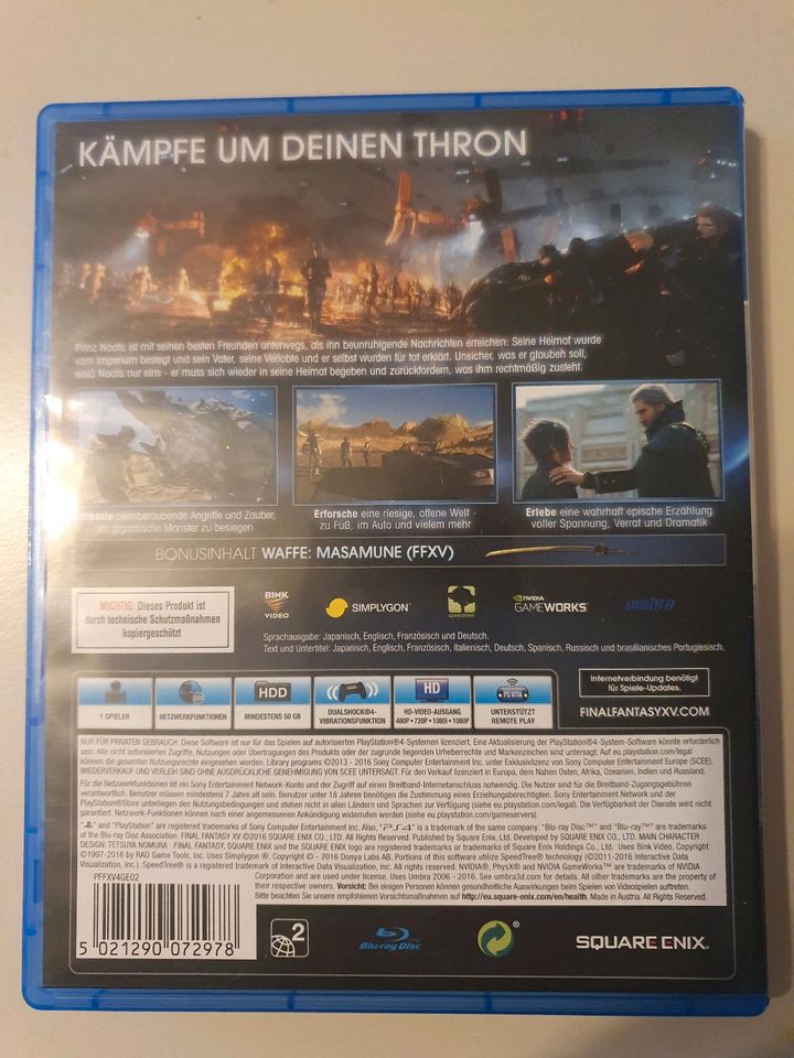 Final Fantasy XV / Day One Edition / Playstation 4 / PS4 in Fischach