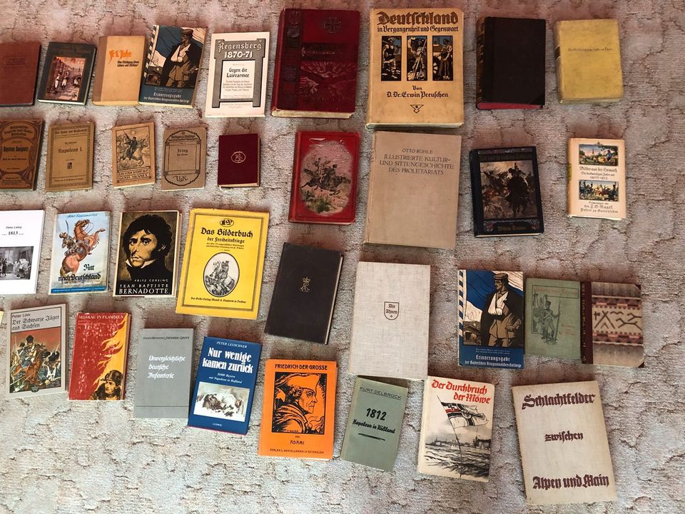 80 alte Bücher Set1 Militaria Napoleon Befreiungskrieg Geschichte in Helmbrechts