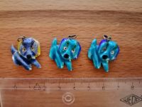 3 süße Hund Kette-Anhänger in blau, beidseitig gleich Bayern - Obernburg Vorschau