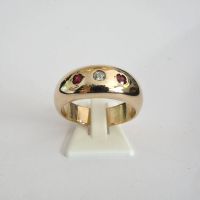 Ring mit Rubin und Brillant in 585er Rotgold gefasst Gr. 56 (541) Hannover - Mitte Vorschau