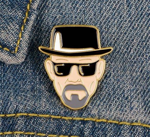 6 Ansteckpins - Breaking Bad - Better Call Saul - Mister White in Berlin