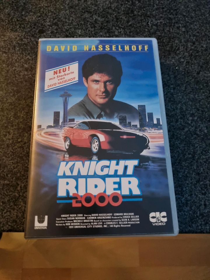 Knight Rider 2000 VHS David Hasselhoff RAR in Wattenbek
