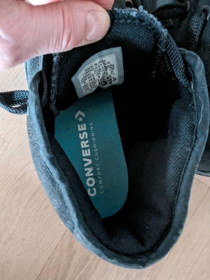 Neuwertige schwarze Converse Chucks Stiefel Gr 42.5 oder Männer in Bielefeld