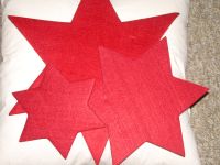 DREI Sterne aus rotem Filz, Weihnachten Leipzig - Leipzig, Zentrum-Ost Vorschau