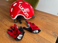 Woom Helm und Handschuhe in rot Nordrhein-Westfalen - Kamp-Lintfort Vorschau