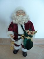 Weihnachtsmann Nikolaus Dekofigur 40 cm groß Bayern - Übersee Vorschau