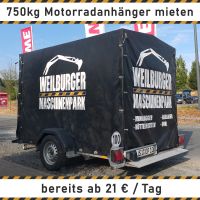 750 kg Anhänger mieten leihen Weilburg Weilmünster Grävenwiesbach Hessen - Weilmünster Vorschau
