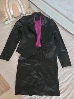 Damenanzug Blazer Stiftrock Satin schwarz gr S/M Nordrhein-Westfalen - Geilenkirchen Vorschau