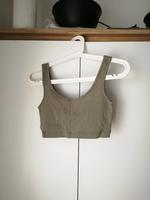 Kurzes geriffeltes Top Khaki Größe S von H&M Bayern - Lindau Vorschau