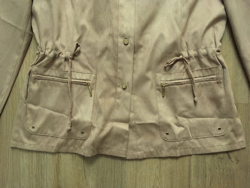 GELCO Jacke aus Velourslederimitat Camel, ungefüttert, Gr. 40 in Witten