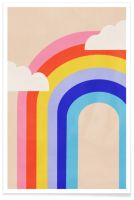Regenbogen und Wolken Poster "Rainbow", 60x40cm, Rahmenleiste Baden-Württemberg - Freiburg im Breisgau Vorschau