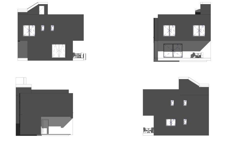 Vir/Südseite KROATIEN, Projekt Haus mit Pool und Dachterrasse, Meerblick-Bauland mit in Palling