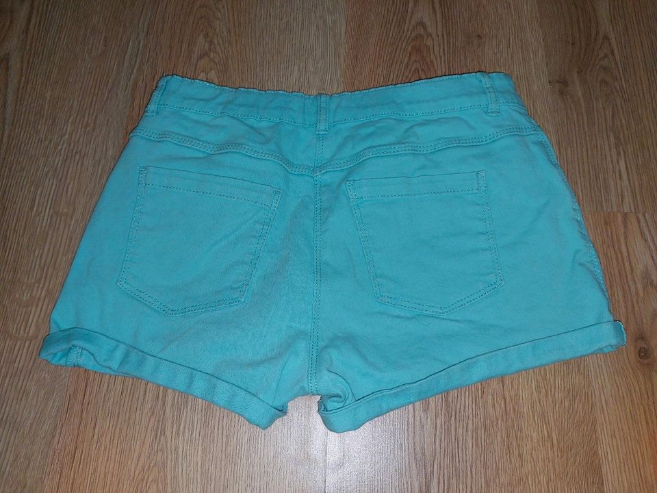 Jeans Shorts, kurze Hose, mint, Vertbaudet, Gr. 152 in Schwieberdingen