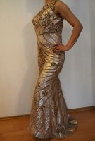 Abendkleid, langes Kleid, Paillettenkleid, gold, Gr. 36 Nordrhein-Westfalen - Paderborn Vorschau