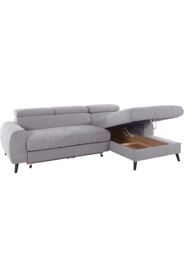 NEU-Sofa Ecksofa mit bettfunkton Bettkasten breit 236 cm in Wietzen