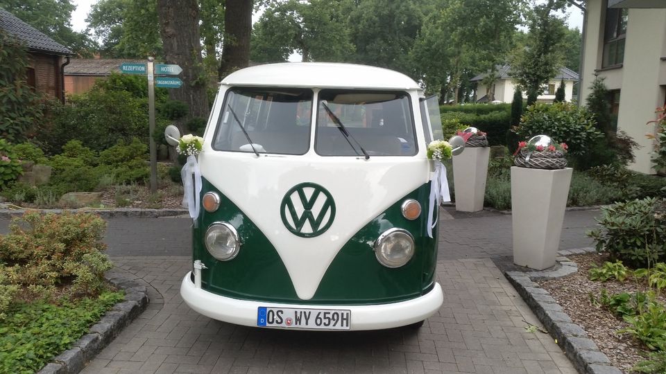 VW T1 Bulli Hochzeitsauto mieten VW-Bus Hochzeit Brautwagen T1 VW in Hilter am Teutoburger Wald