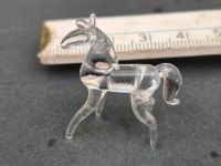 Mini Glasfigur Pferd transparent Tier Setzkasten sammeln Dresden - Cotta Vorschau