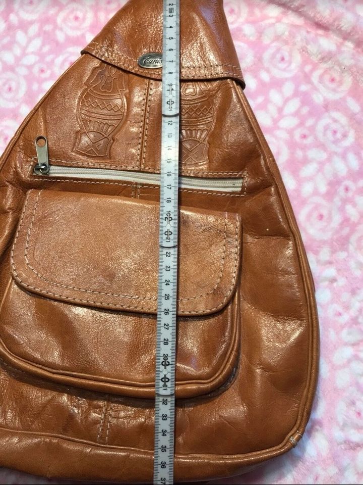 Rucksack Handtasche Leder aus Marokko in Klausdorf