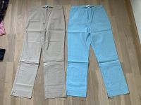 Tolle Sommer 7/8-Hose Helena Vera beige hellblau 36 18 NEU Bayern - Augsburg Vorschau