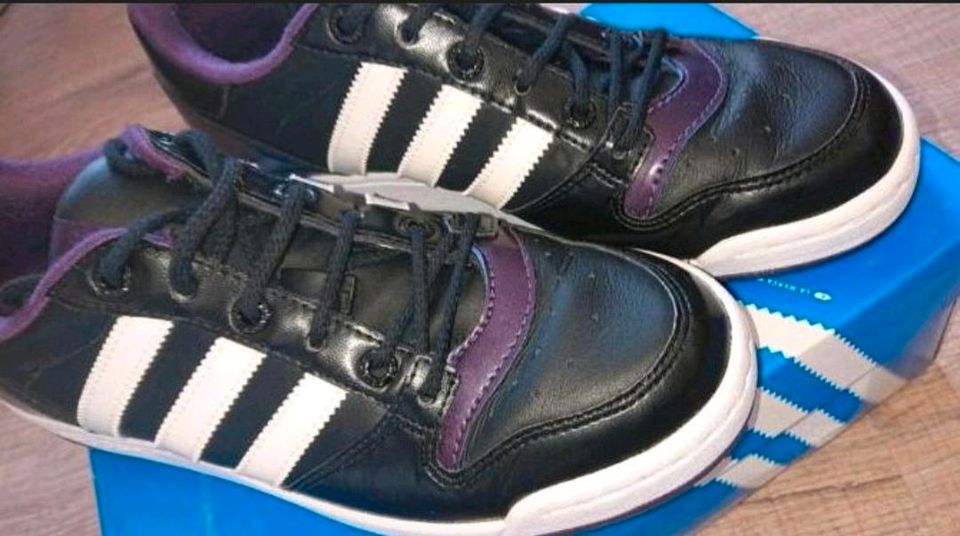 Original Adidas Sneaker schwarz-lila NEU Gr 40 in Burglengenfeld