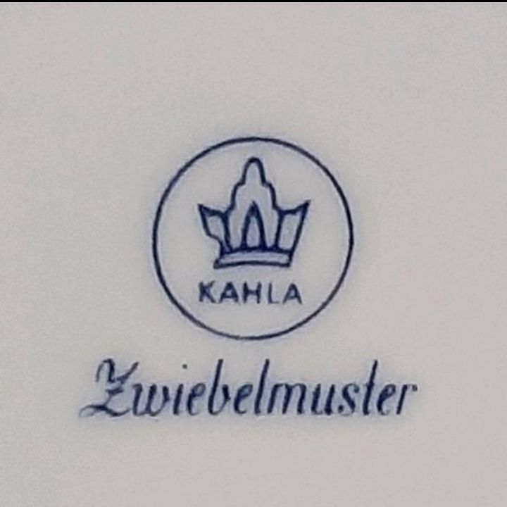 DDR Kahla Weinlaub Zuckerdose & Zwiebelmuster"Rosella"Deckel in Erfurt