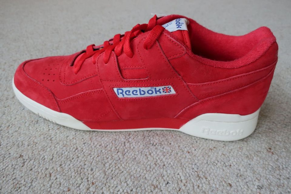 Sneaker Reebok Classic Mens Workout Plus Vintage Rot Weiß 47 in Niddatal
