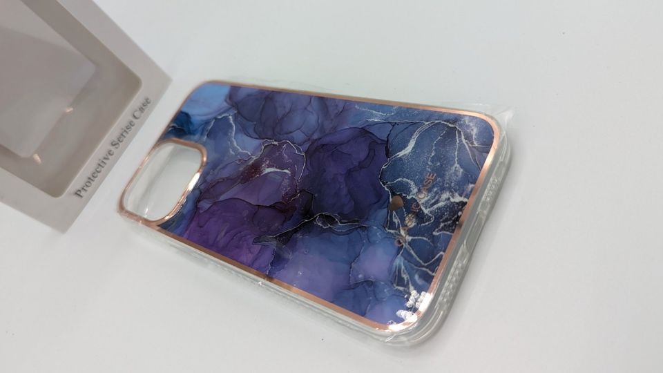 Hülle für iPhone 13 Pro Max Silikon Marmor Violett NEU in Oberkochen