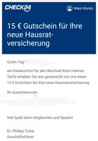 15€ Gutschein für neue Hausratversicherung Niedersachsen - Salzgitter Vorschau