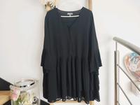 XXL 50 52 Ulla Popken Tunika Bluse schwarz Volant 3/4 Arm Sachsen-Anhalt - Genthin Vorschau