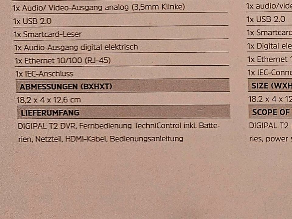 Techni-Sat DVB-T2-HD-Receiver in Am Mellensee