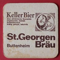 Bierdeckel Kellerbier St. Georgen Bräu Butteheim - Sammlung Sachsen-Anhalt - Klötze Vorschau