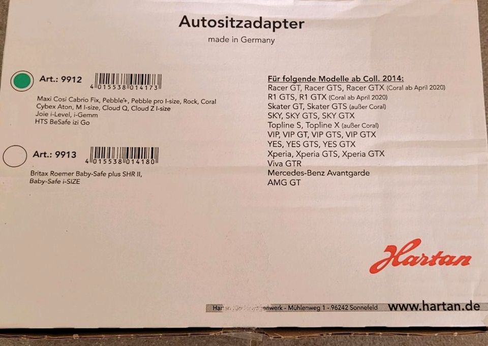 Kinderwagen Hartan Racer GTS 2021, Babyschale, Buggy, MaxiCosi in Waakirchen