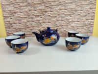 Japanisches Vintage Teeservice Kobaltblau Porzellan 7 tlg Pfau Niedersachsen - Faßberg Vorschau