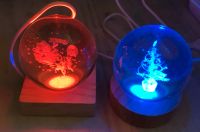 3 D Kristallkugel*mit Farbwechsler*Weihnachten*USB Bochum - Bochum-Mitte Vorschau