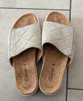Gabor Pantolette Sandale Beige Velours mit Klettverschluss Gr 40 Bayern - Burgebrach Vorschau