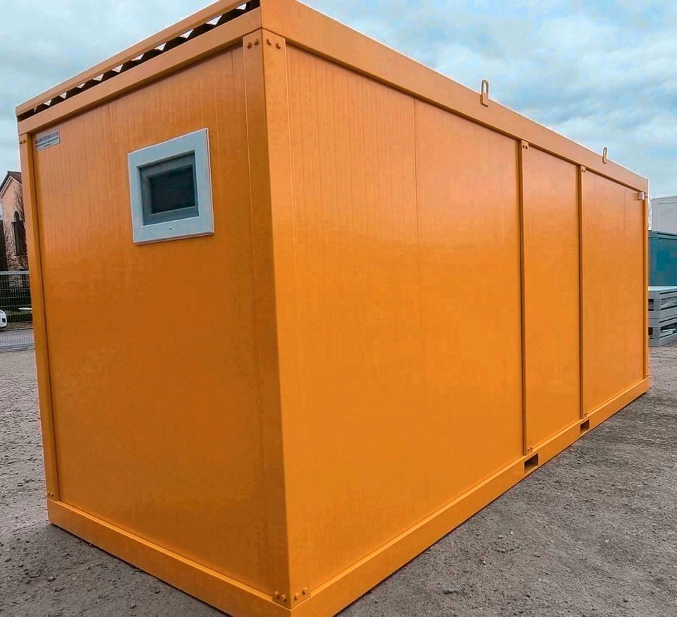 CONTAINER VERKAUF - Lieferung Deutschlandweit - Container mit WC, Toilette, Waschbecken, Warmwasserbereiter, Toilettenbereich, Hygienemodul, Toilettenbehälter, Veranstaltungsbehälter, Messebehälter in Essen