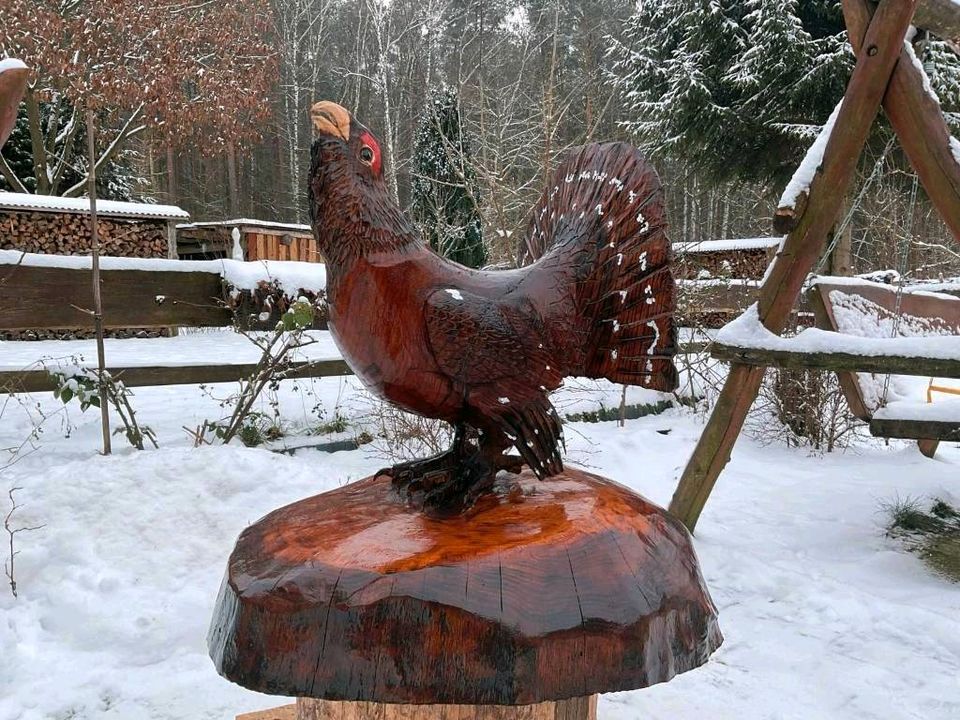 Handgefertigte Kettensägen-Schnitzereien in Beeskow