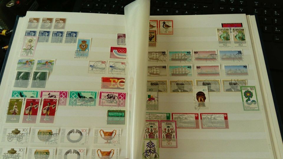 4 BRIEFMARKENALBUM DIVERSE*ZB* POST*DBP*UNGESTEMPELTE*GESTEMPELTE in Bottrop