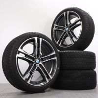 Winterräder 18 Zoll BMW 1er F40 2er F44 Original Felgen 8092352 Winterreifen 225/40R18 92V Bridgestone Blizzak LM001 "819 M Doppelspeiche" Grau 8x18ET57 5x112 Alufelgen Winterradsatz Gebraucht Thüringen - Gefell Vorschau