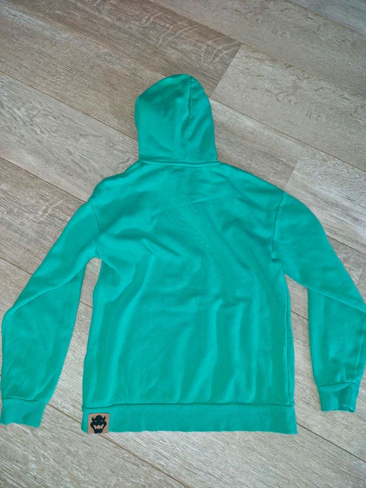 Hoodie H&M Gr. 146/152 grün Sweatshirt Mario Bowser Pulli in Osterrönfeld